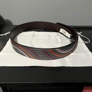 Coach Metallic Leather Deco Quilted Handbag Strap